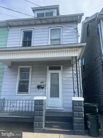 a front view of a house