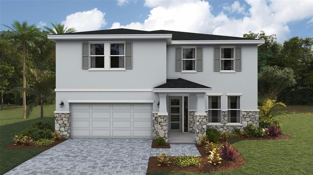 1913 Cobb Trail Parrish, FL 34219 - Photo 1 of 17 a front view of a house with a yard and garage