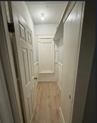 a view of hallway with stairs