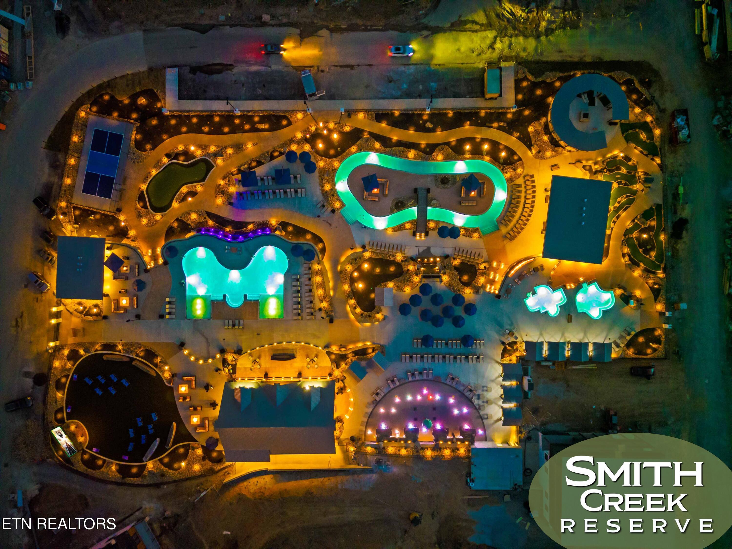 297 Rambling Crk Way, Unit LOT144R Sevierville, TN 37862 - Photo 57 of 58 Waterpark at Night