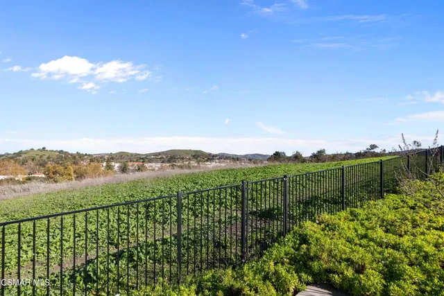 a view of a city with lush green forest