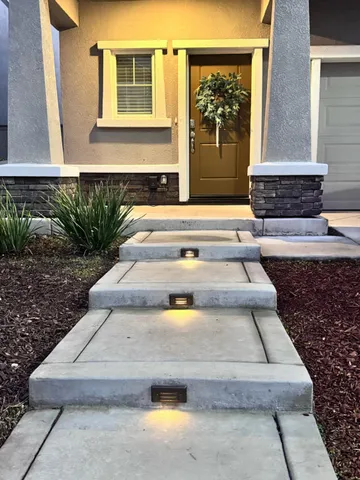 a front view of a house