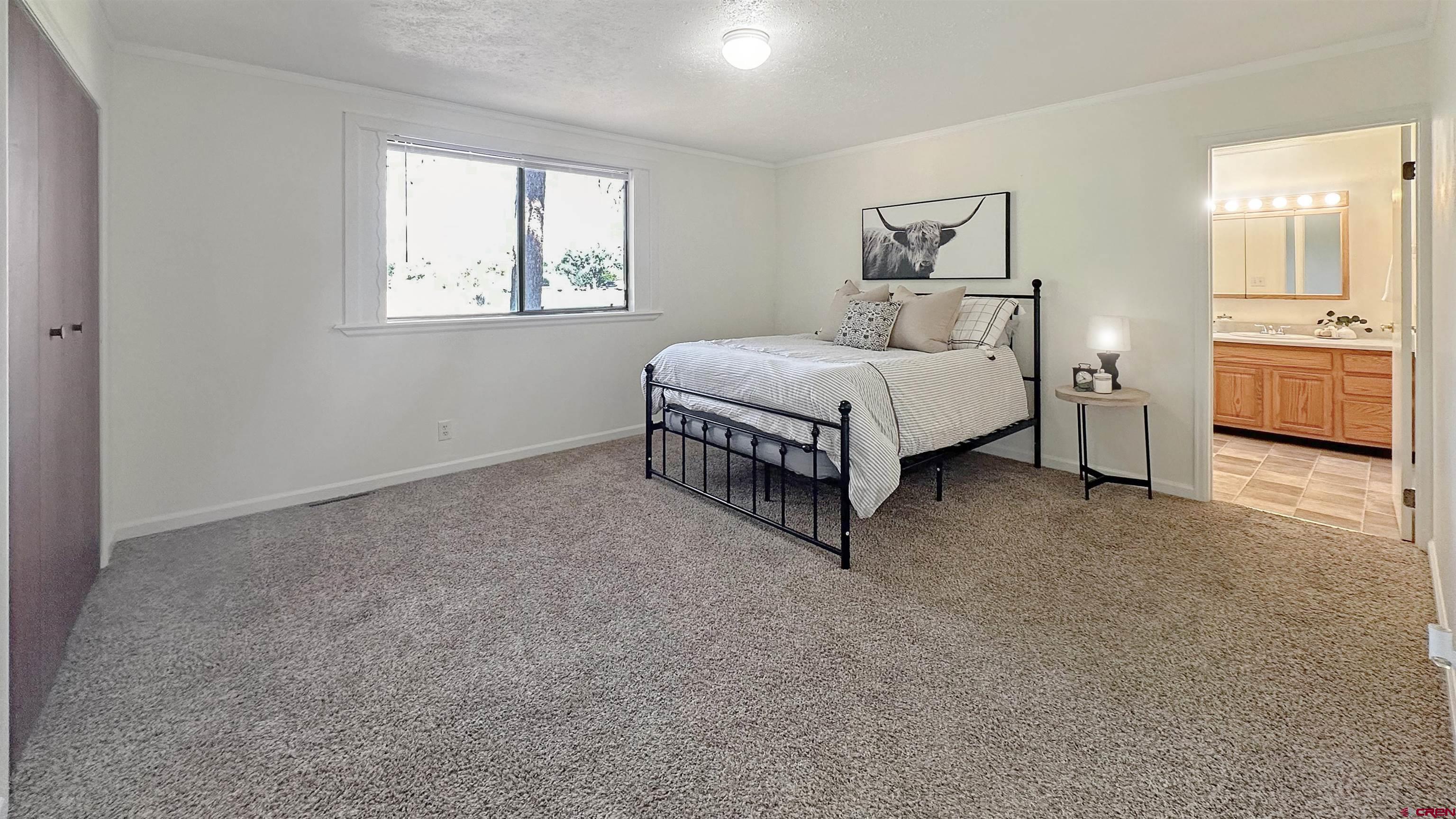 629 Norwood Road Montrose, CO 81403 - Photo 12 of 38 a spacious bedroom with a bed and a cabinets