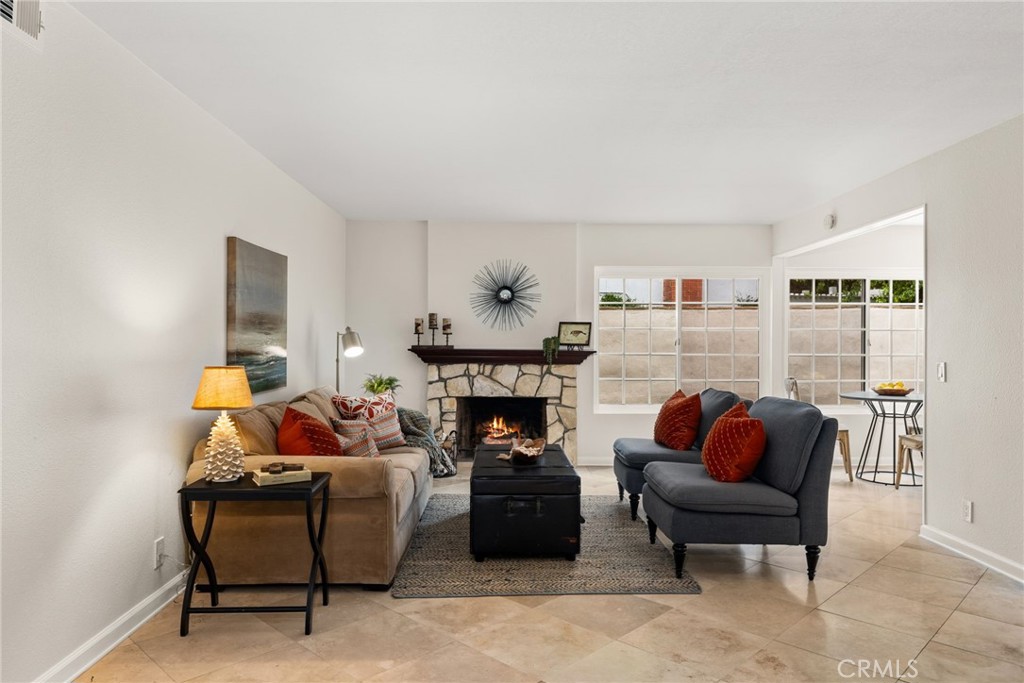 1902 East Eucalyptus Lane Brea, CA 92821 - Photo 5 of 41 a living room with furniture and a fireplace