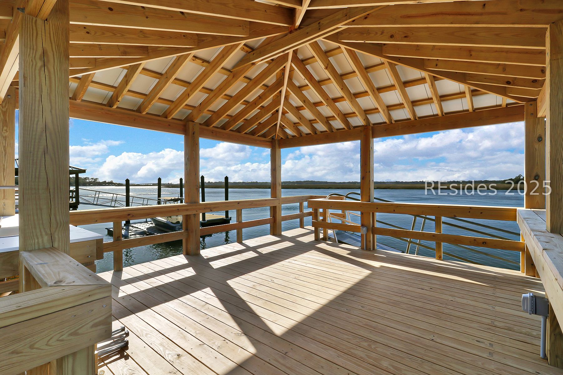 1185 Brotherhood Way Beaufort, SC 29902 - Photo 48 of 71 Private dock with a gazebo - covered - pier-head
