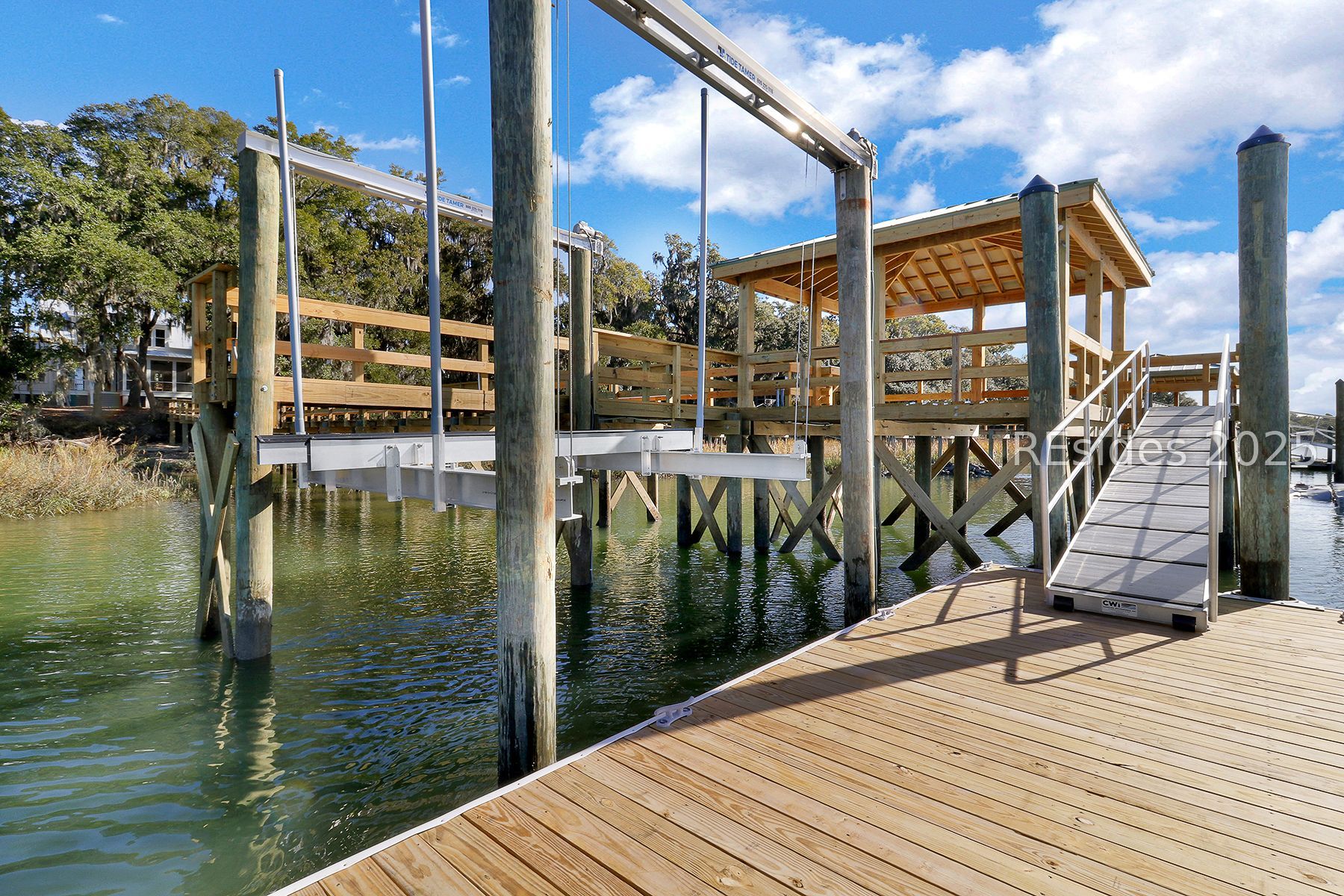 1185 Brotherhood Way Beaufort, SC 29902 - Photo 49 of 71 Dock features a10,000 - lb boat lift