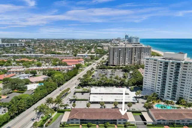 a view of a city with tall buildings