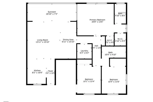a picture of a floor plan