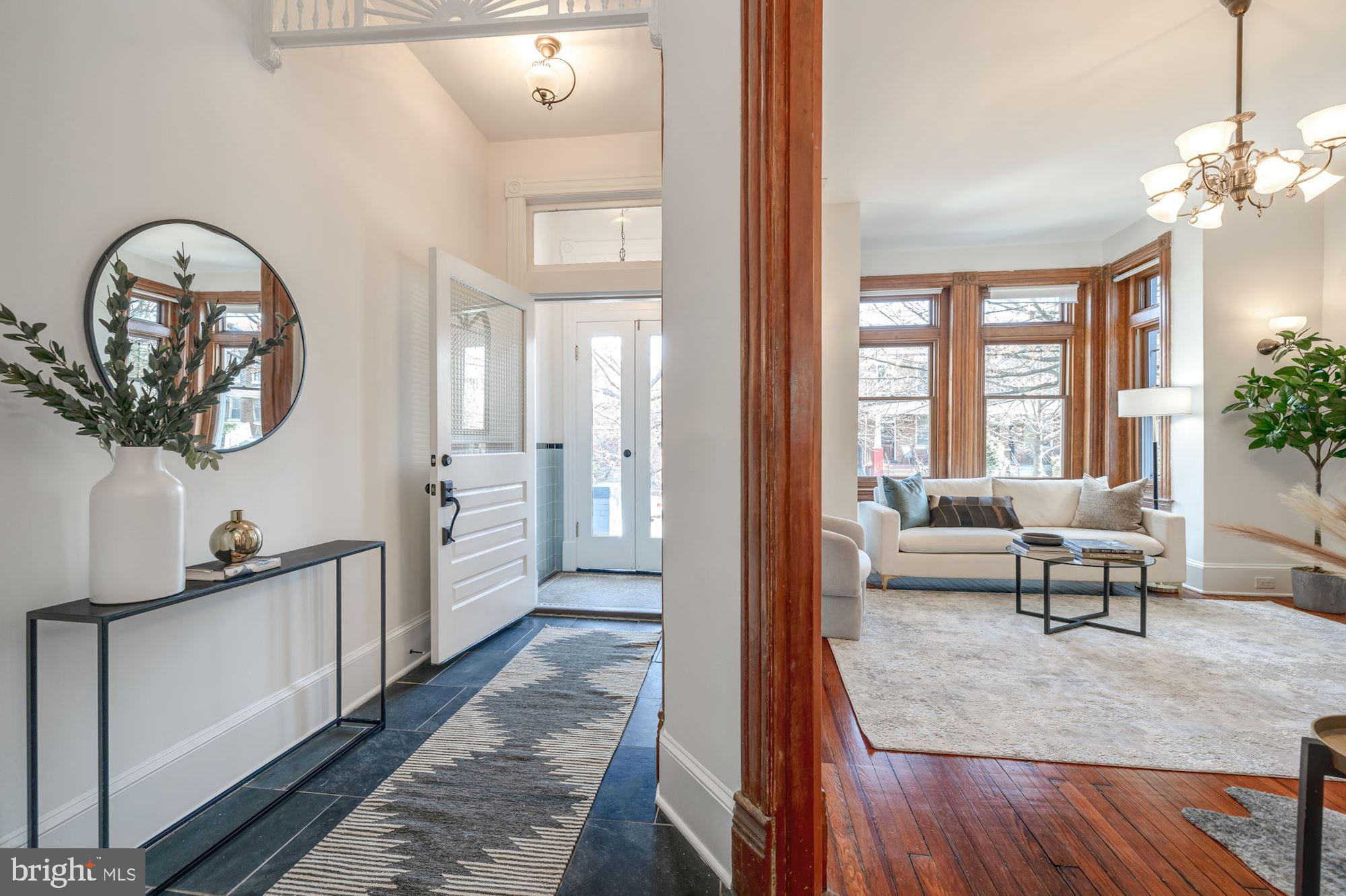 1850 3rd Street Northwest Washington, DC 20001 - Photo 3 of 27 Vestibule and Foyer Hallway