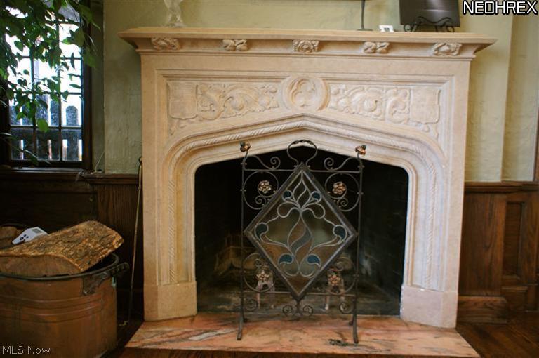 2960 Brighton Road Cleveland, OH 44120 - Photo 6 of 24 Custom Fireplace with original marble floor
