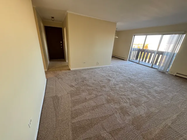 en empty room with windows