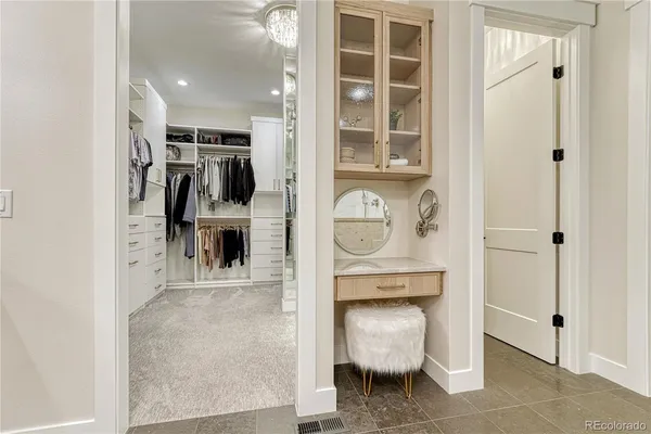 a view of walk in closet