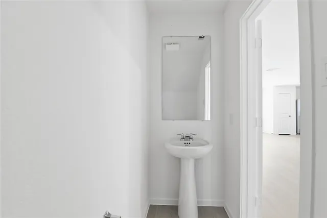 a bathroom with a sink