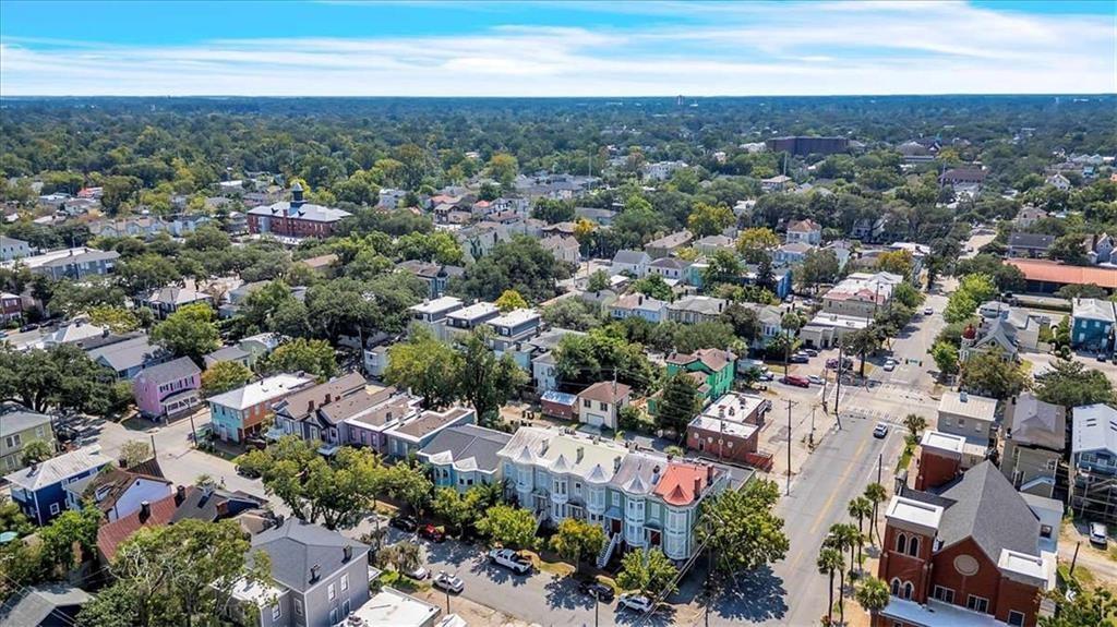 209 East Duffy Street, Unit A Savannah, GA 31401 - Photo 2 of 17 an aerial view of a city with lots of residential buildings