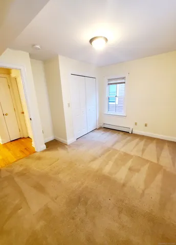 an empty room with a natural light