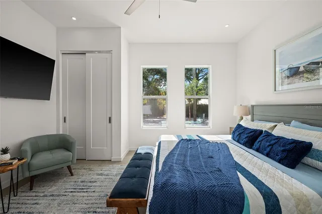 a living room with a couch and a flat screen tv