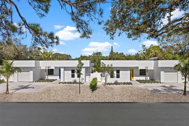 front view of house with a view of a house