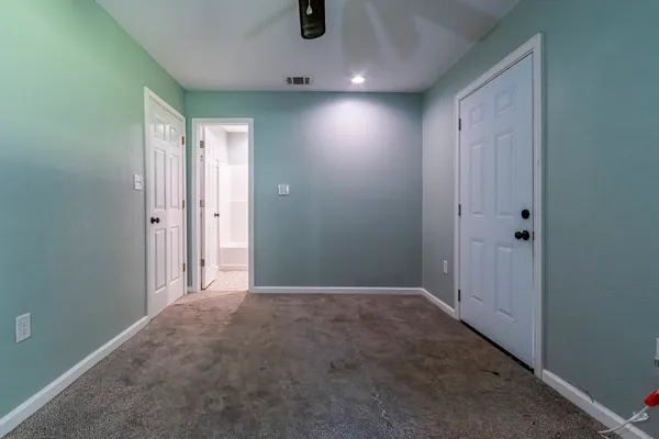 a view of an empty room