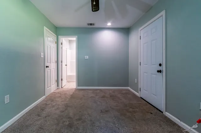 a view of an empty room