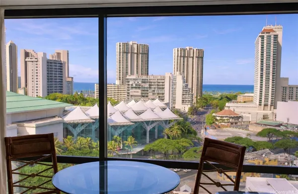 a view of an outdoor sitting space