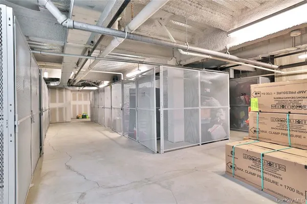 a view of a storage room