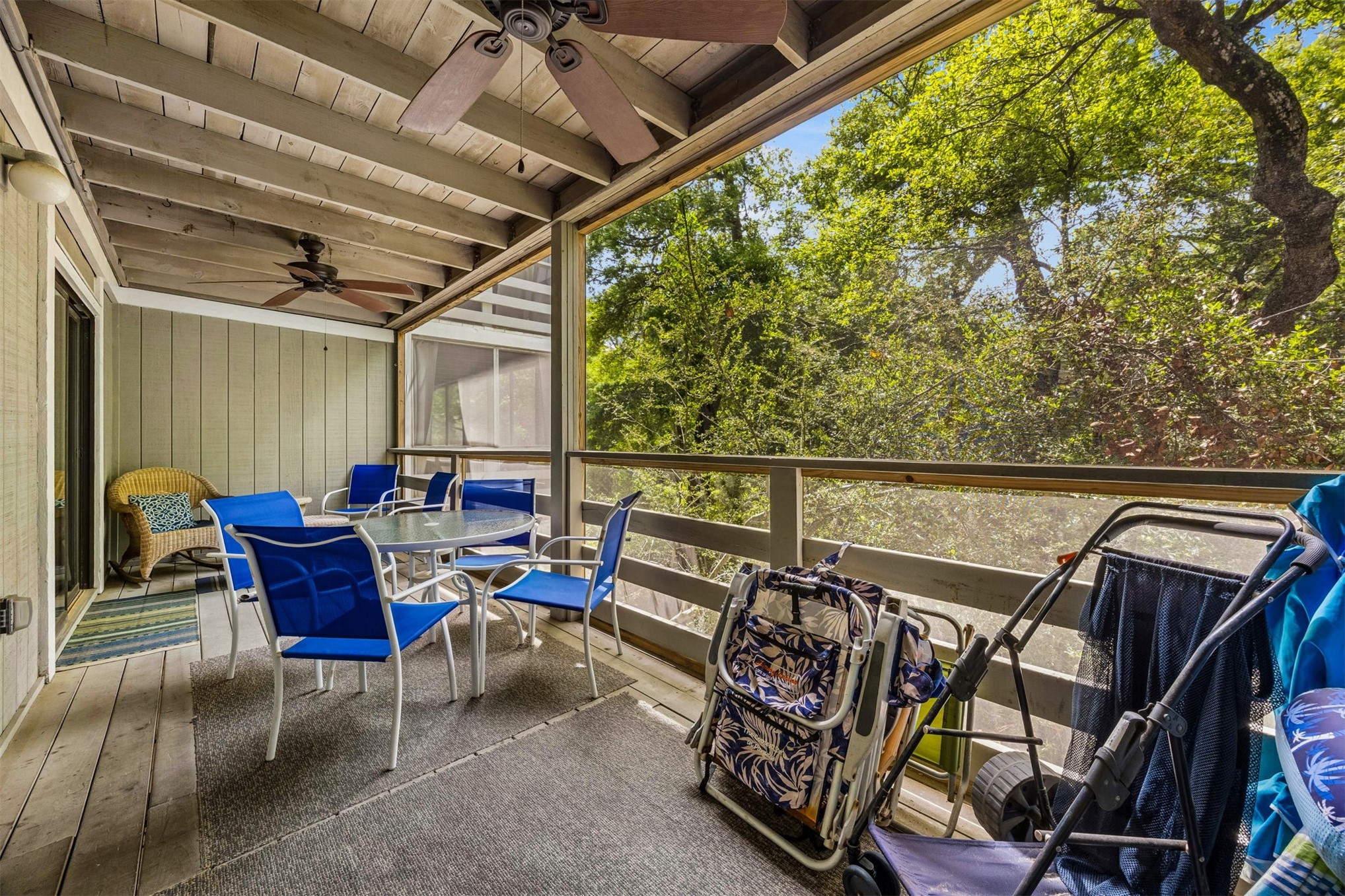 2328 Sadler Road, Unit 1C Fernandina Beach, FL 32034 - Photo 35 of 49 a roof deck with outdoor seating and city view