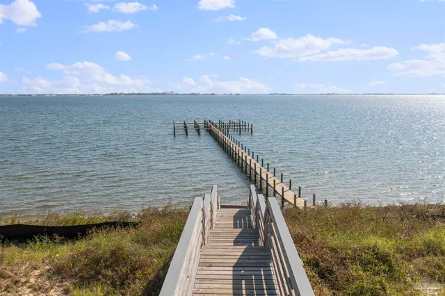 a view of a lake and outdoor space