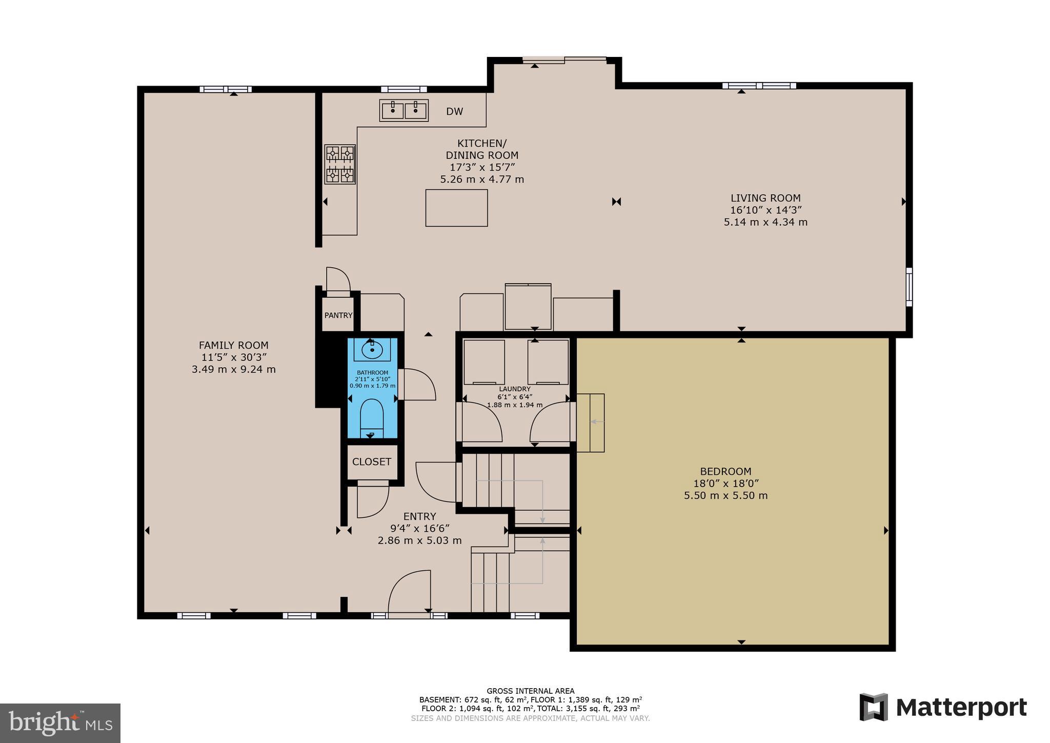 8218 Selwin Court Rosedale, MD 21237 - Photo 46 of 48 Main Level Floor Plan