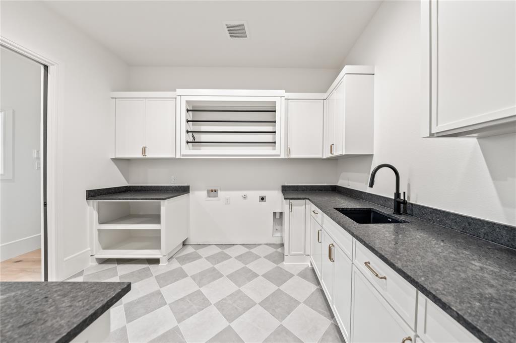204 Dan Russell Weatherford, TX 76087 - Photo 34 of 40 a kitchen with granite countertop a sink and a stove