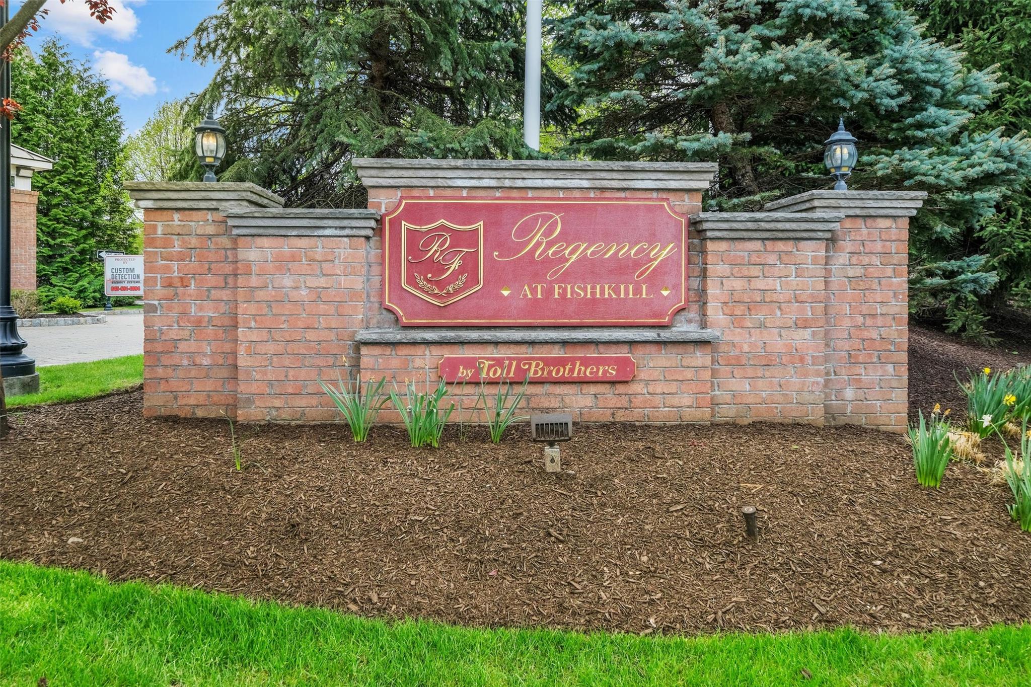 a sign on the side of a building