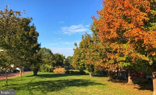 a view of a building with a street