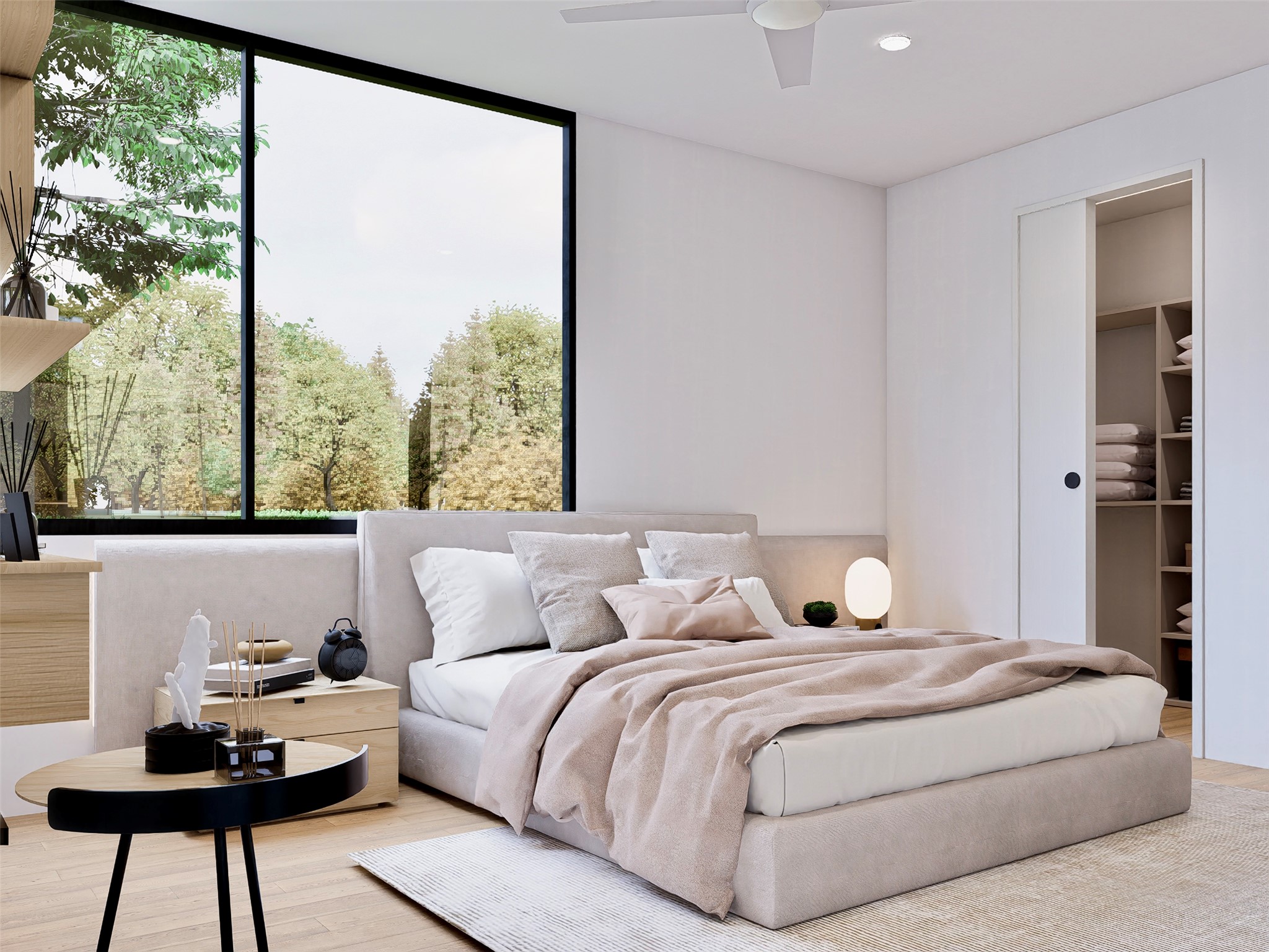 111 Mildred Street, Unit 3 Austin, TX 78702 - Photo 8 of 22 a bedroom with a large bed and a window