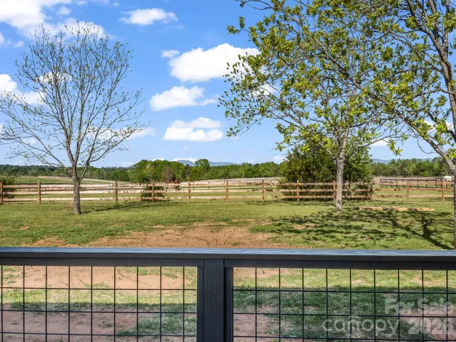 a view of lake from a balcony