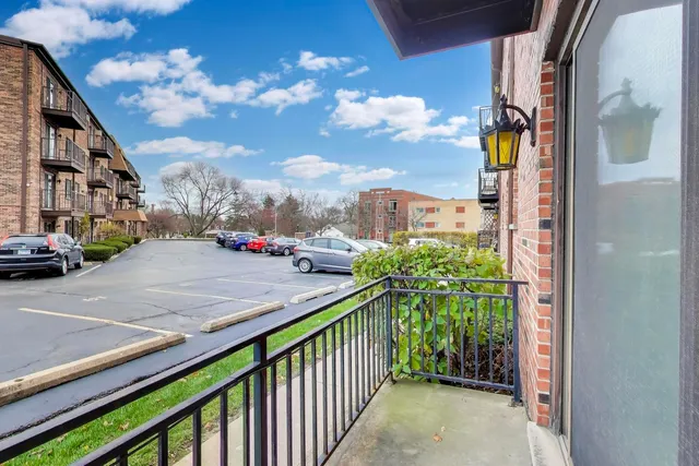 a view of city from balcony