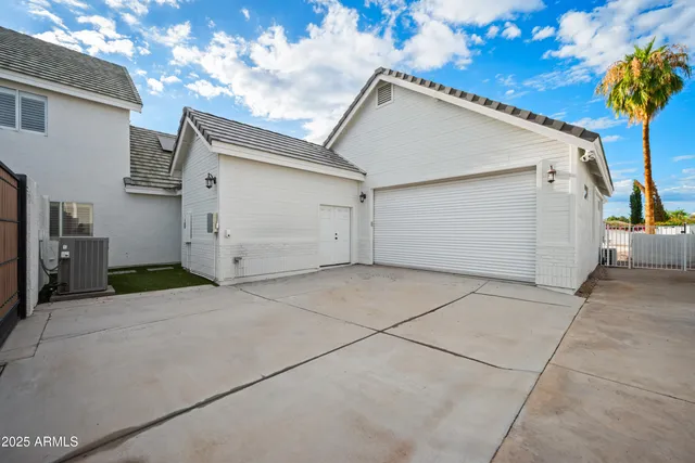 a view of garage and utility room
