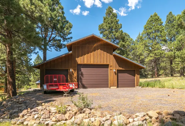 a house view with a swimming pool