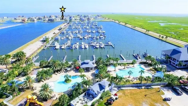 a view of a city and an ocean view