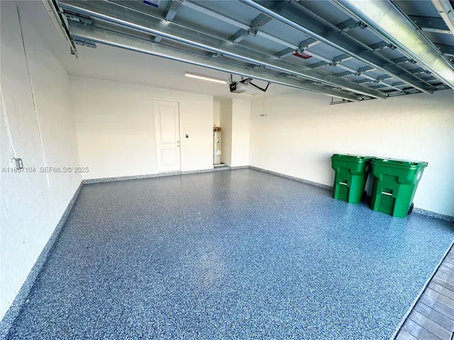 a view of a room with lots of green space