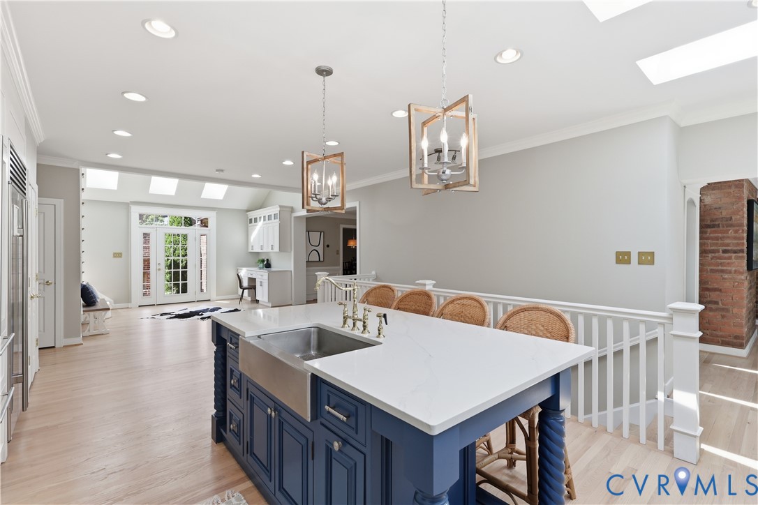 103 Berkshire Road Richmond, VA 23221 - Photo 13 of 48 New Kitchen, Custom Cabinets, Quartz Island and Co
