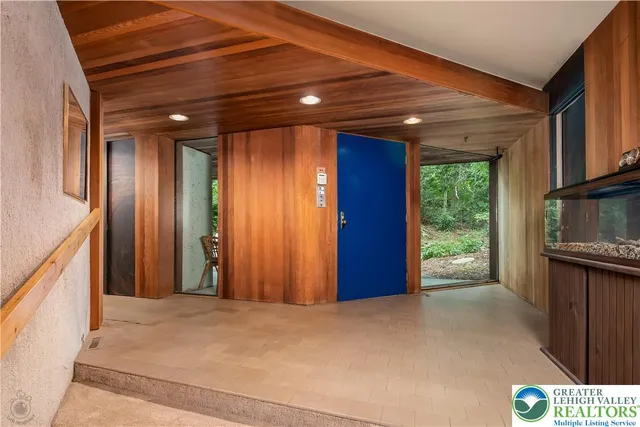 a view of hallway with window