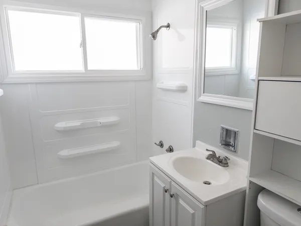 a bathroom with a sink a toilet and a bathtub
