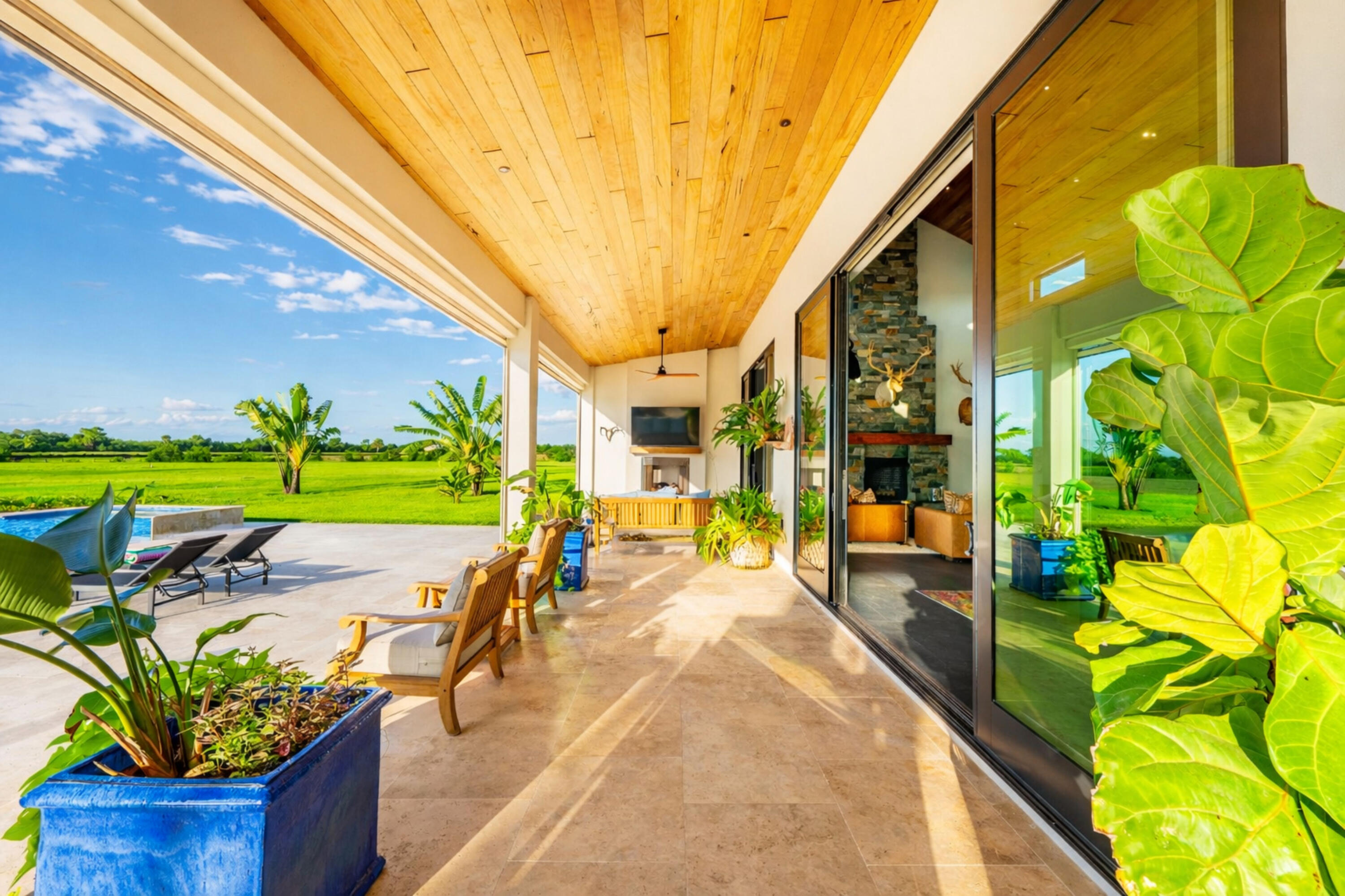 26209 Southwest Jockeys Run Okeechobee, FL 34974 - Photo 47 of 57 Modern patio with a lush view