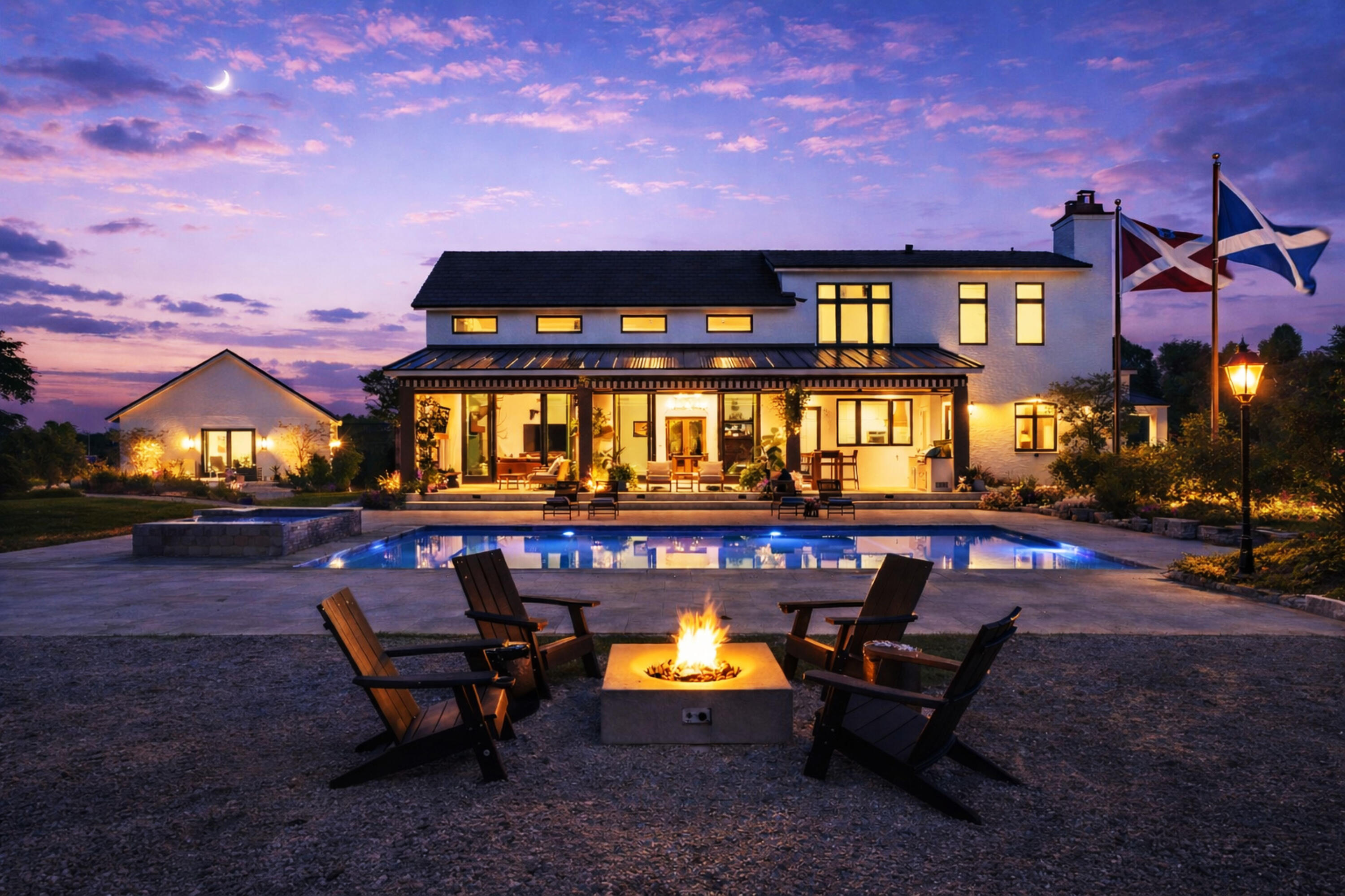 26209 Southwest Jockeys Run Okeechobee, FL 34974 - Photo 10 of 57 Twilight serenity in a garden retreat