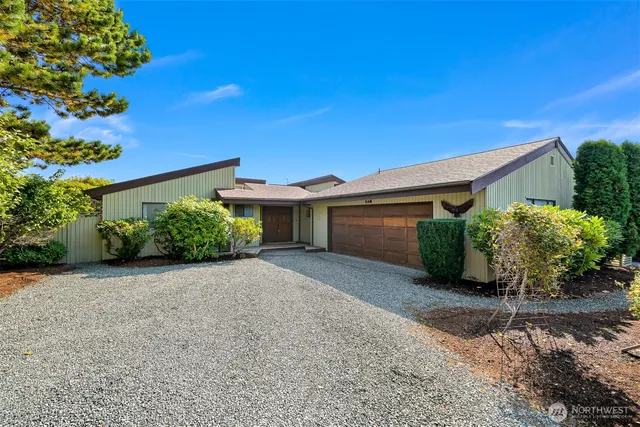 front view of a house with a street