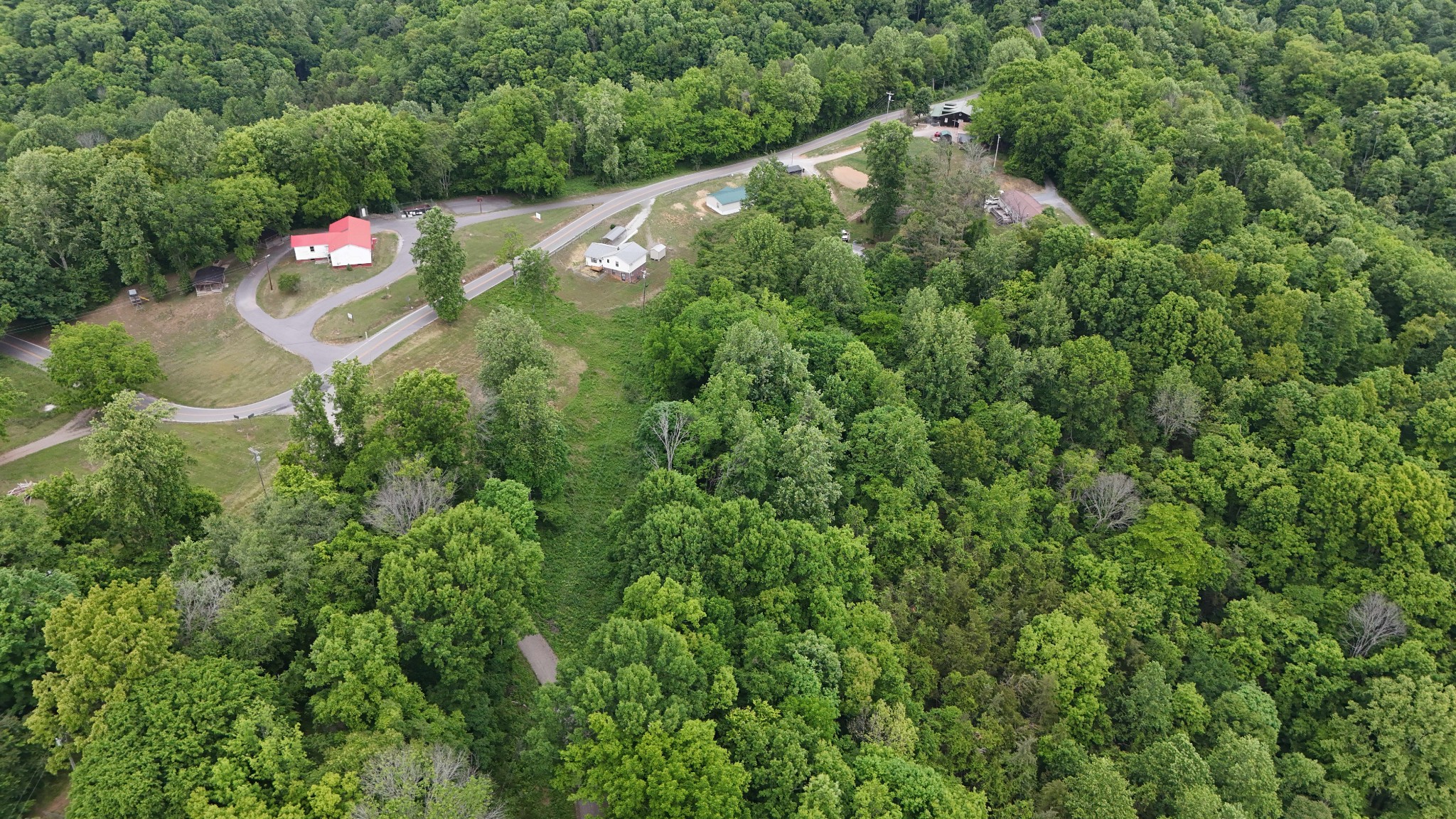 1825 Free Hill Road Celina, TN 38551 - Photo 37 of 49 an aerial view of house with yard and outdoor seating