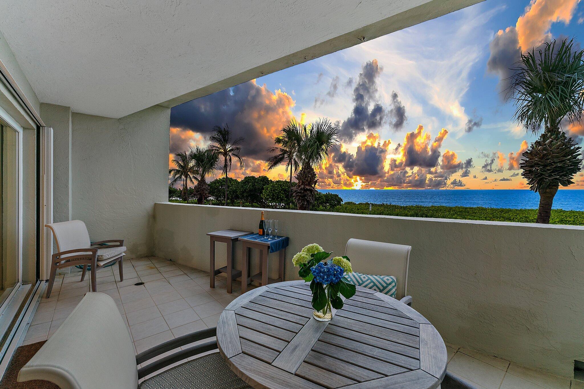 2050 Florida A1A, Unit 3 Jupiter, FL 33477 - Photo 13 of 48 Breakfast at sunrise