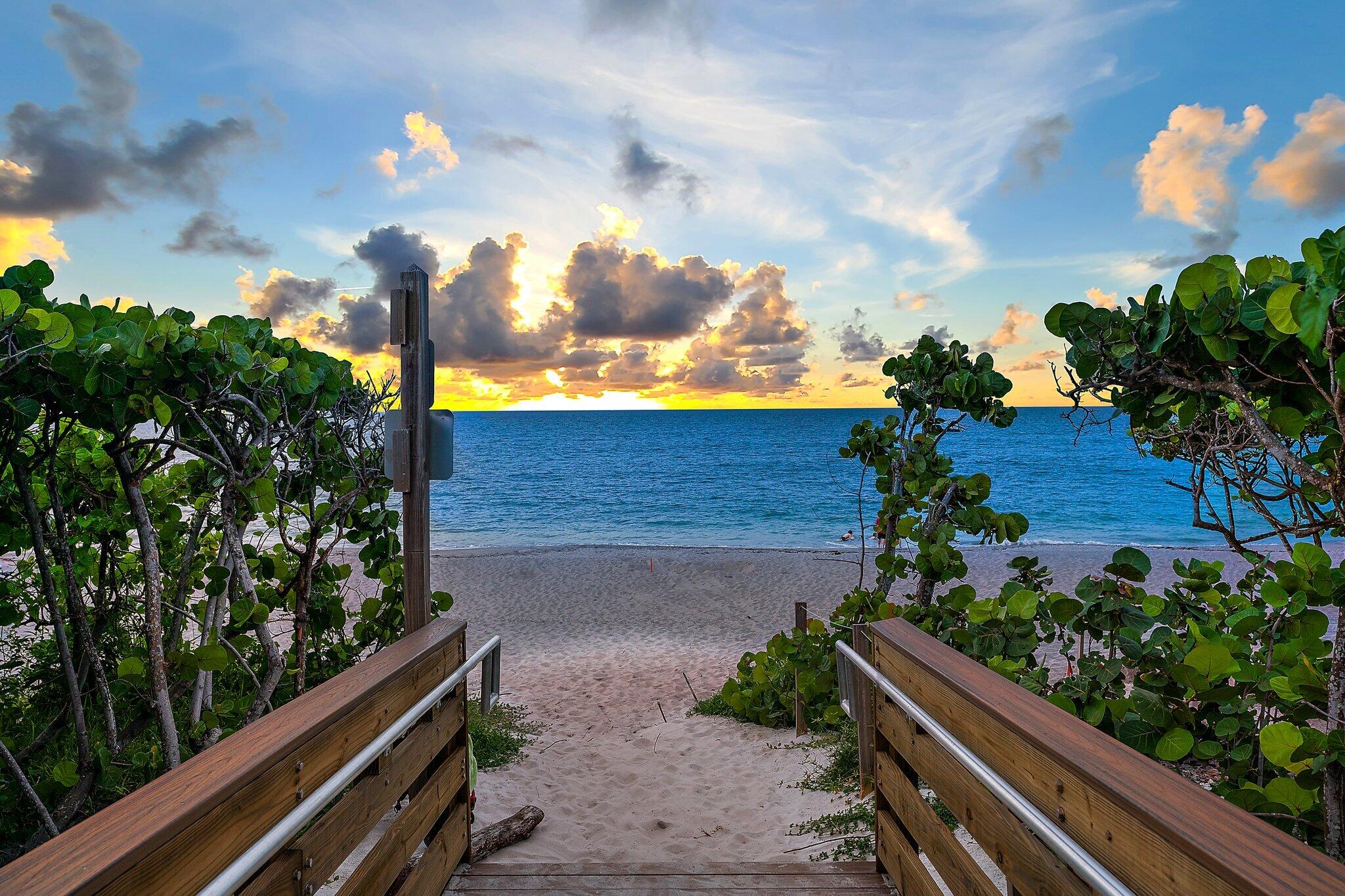 2050 Florida A1A, Unit 3 Jupiter, FL 33477 - Photo 45 of 48 Beach access Sunrise