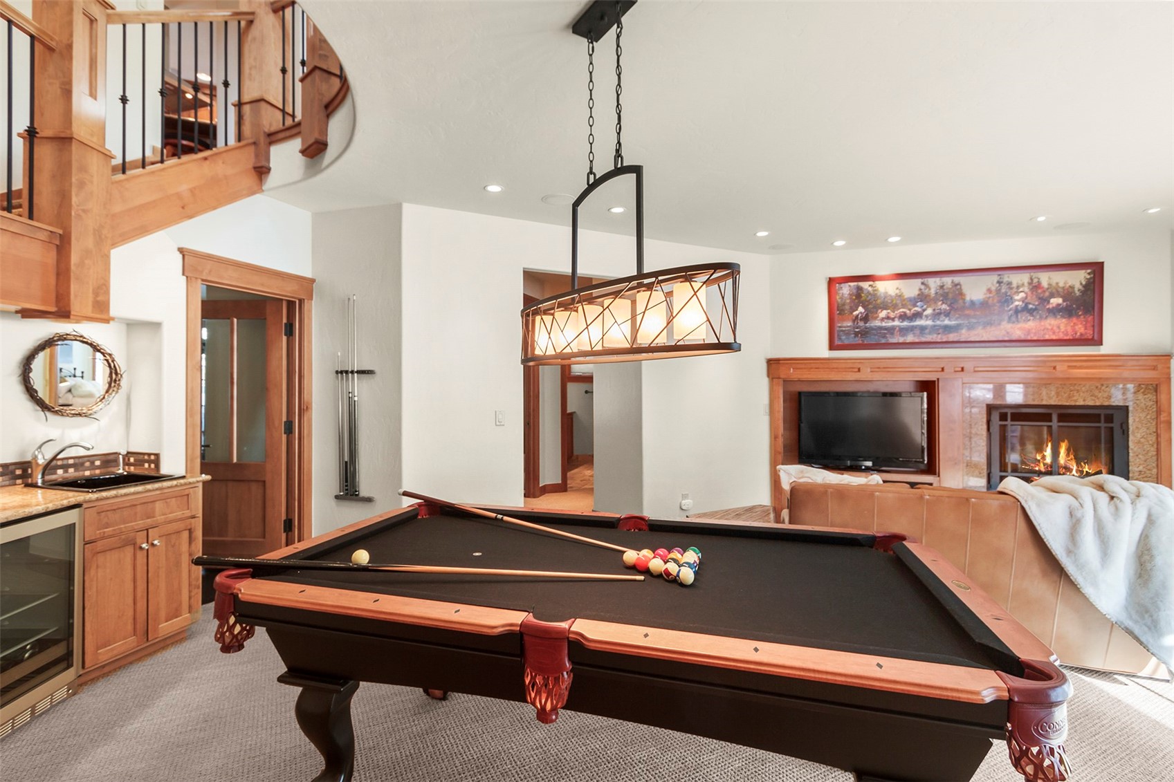 780 Penstemon Road Keystone, CO 80435 - Photo 19 of 40 The professional slate pool table stays with this home