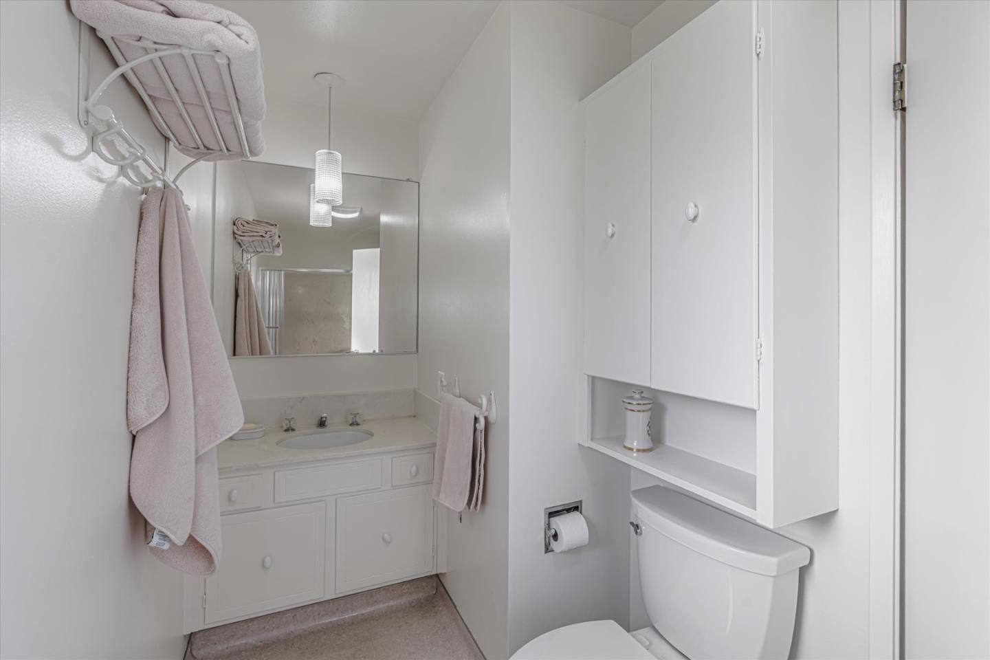 74 Del Mesa Carmel Carmel, CA 93923 - Photo 11 of 20 a bathroom with a sink a toilet and shower