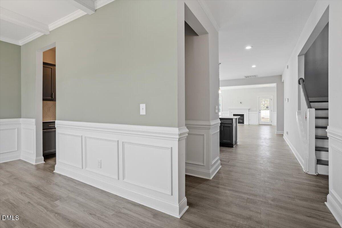 114 Stephens Timberline View Clayton, NC 27520 - Photo 12 of 43 a view of a kitchen with a sink and a refrigerator